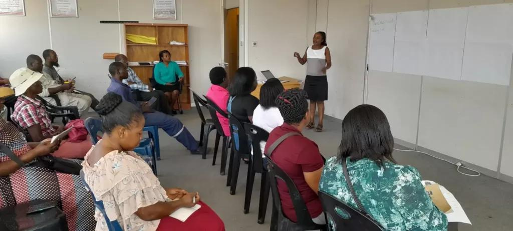 Victims of Mtizi Flea Market fires undergo risk management training offered by BV, SME Chamber in Collaboration with Dan Church Aid Zimbabwe.